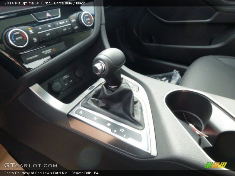 Corsa Blue / Black 2014 Kia Optima SX Turbo