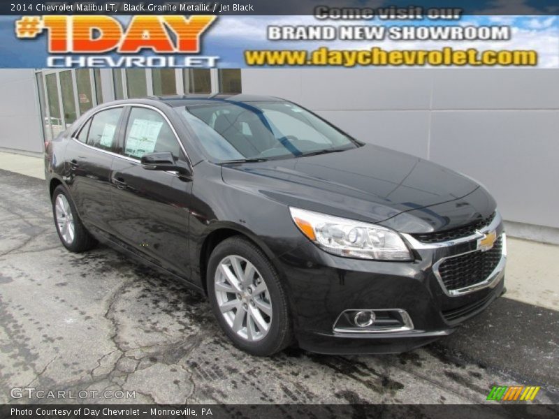 Black Granite Metallic / Jet Black 2014 Chevrolet Malibu LT