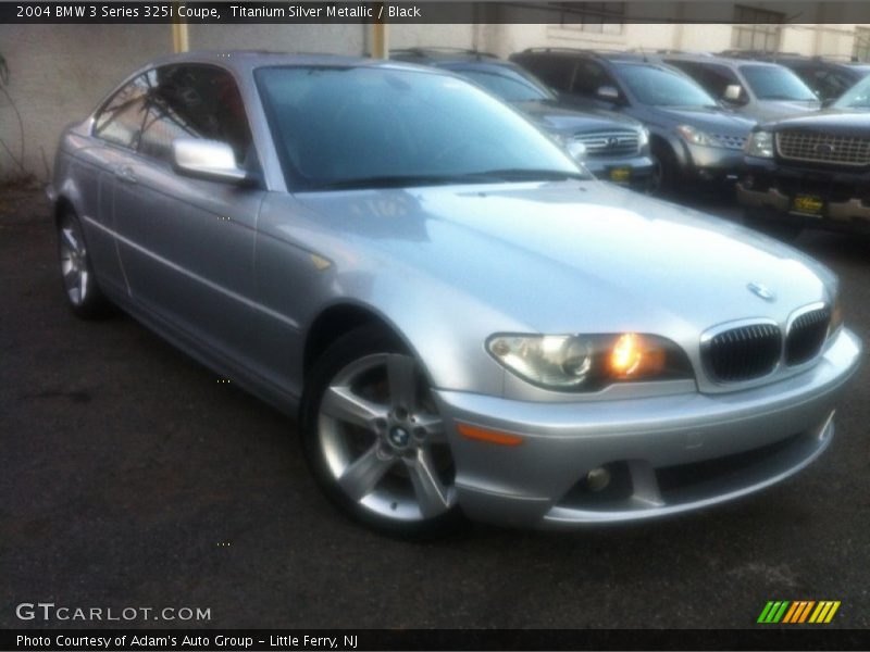Titanium Silver Metallic / Black 2004 BMW 3 Series 325i Coupe
