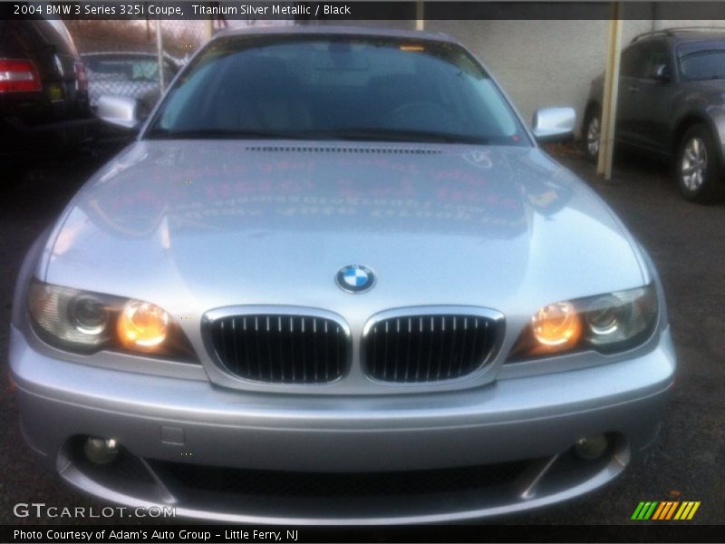 Titanium Silver Metallic / Black 2004 BMW 3 Series 325i Coupe