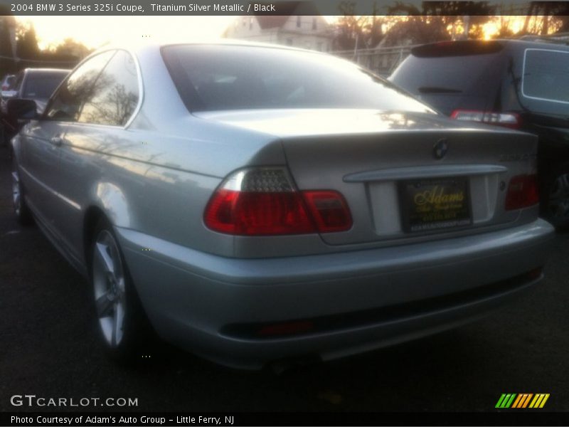 Titanium Silver Metallic / Black 2004 BMW 3 Series 325i Coupe