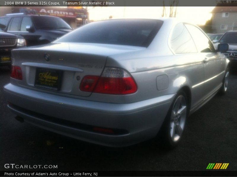 Titanium Silver Metallic / Black 2004 BMW 3 Series 325i Coupe
