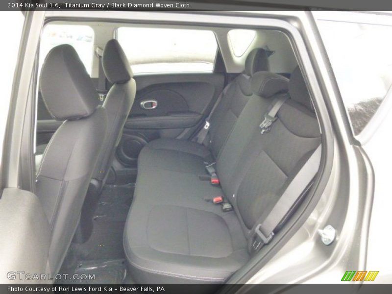 Titanium Gray / Black Diamond Woven Cloth 2014 Kia Soul 1.6