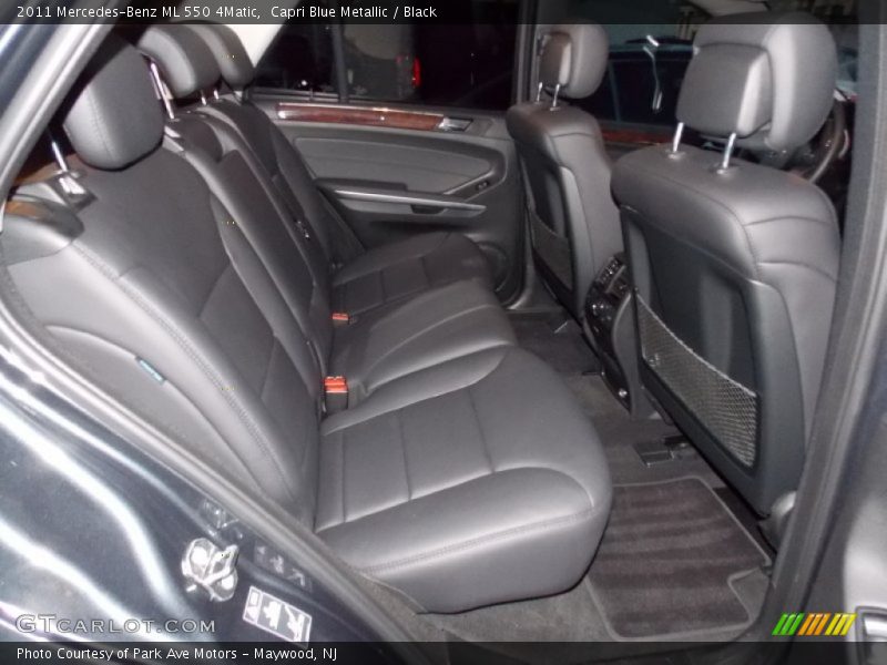 Capri Blue Metallic / Black 2011 Mercedes-Benz ML 550 4Matic