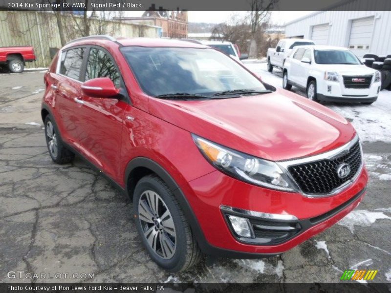Front 3/4 View of 2014 Sportage EX AWD