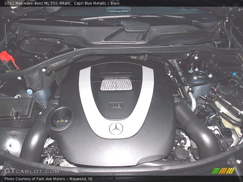 Capri Blue Metallic / Black 2011 Mercedes-Benz ML 550 4Matic