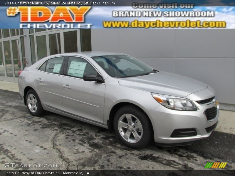 Silver Ice Metallic / Jet Black/Titanium 2014 Chevrolet Malibu LS