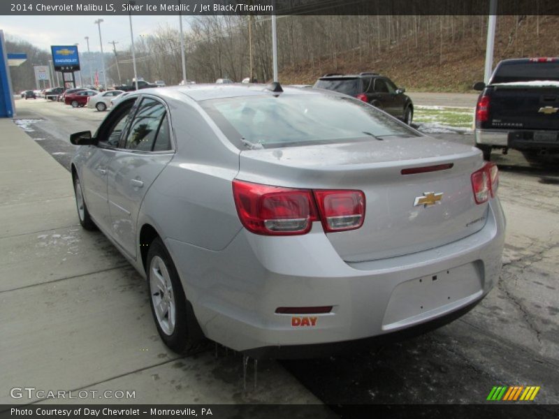 Silver Ice Metallic / Jet Black/Titanium 2014 Chevrolet Malibu LS