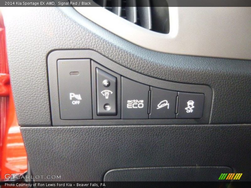 Controls of 2014 Sportage EX AWD