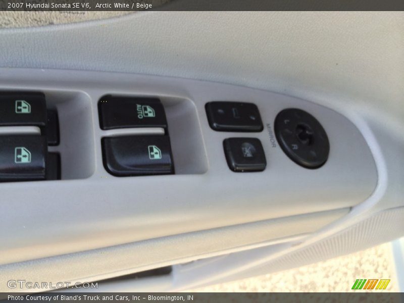 Arctic White / Beige 2007 Hyundai Sonata SE V6