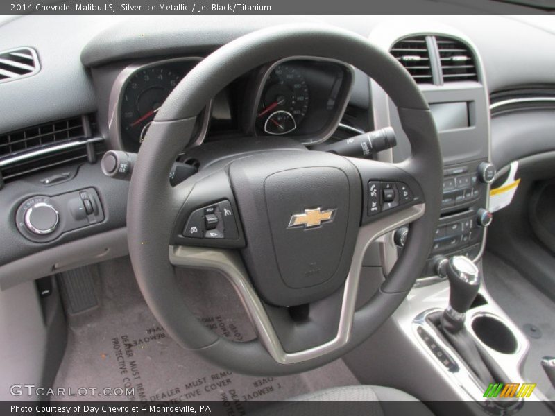 Silver Ice Metallic / Jet Black/Titanium 2014 Chevrolet Malibu LS