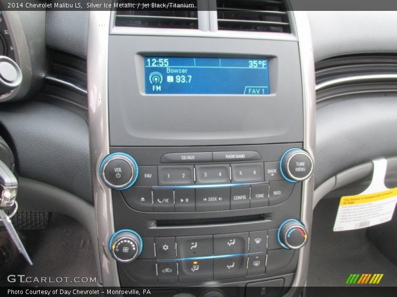 Silver Ice Metallic / Jet Black/Titanium 2014 Chevrolet Malibu LS