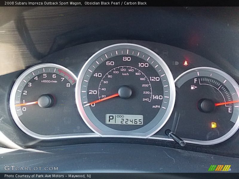Obsidian Black Pearl / Carbon Black 2008 Subaru Impreza Outback Sport Wagon
