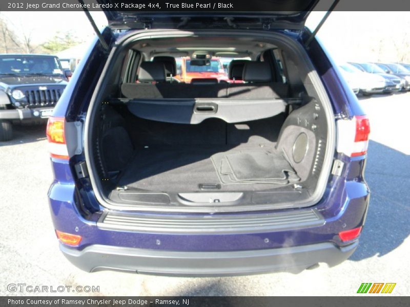 True Blue Pearl / Black 2012 Jeep Grand Cherokee Laredo X Package 4x4