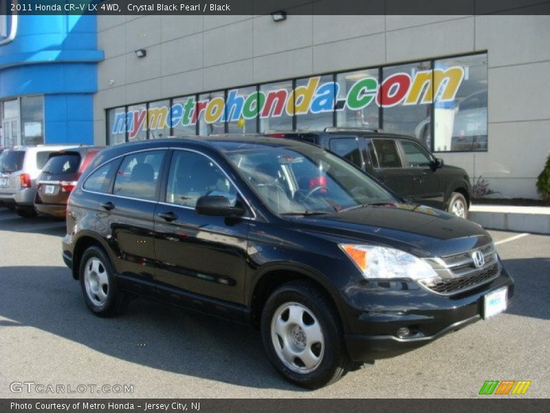 Crystal Black Pearl / Black 2011 Honda CR-V LX 4WD