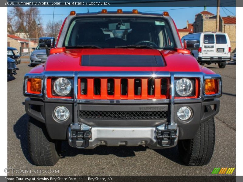 Solar Flare Metallic / Ebony Black 2008 Hummer H3 Alpha