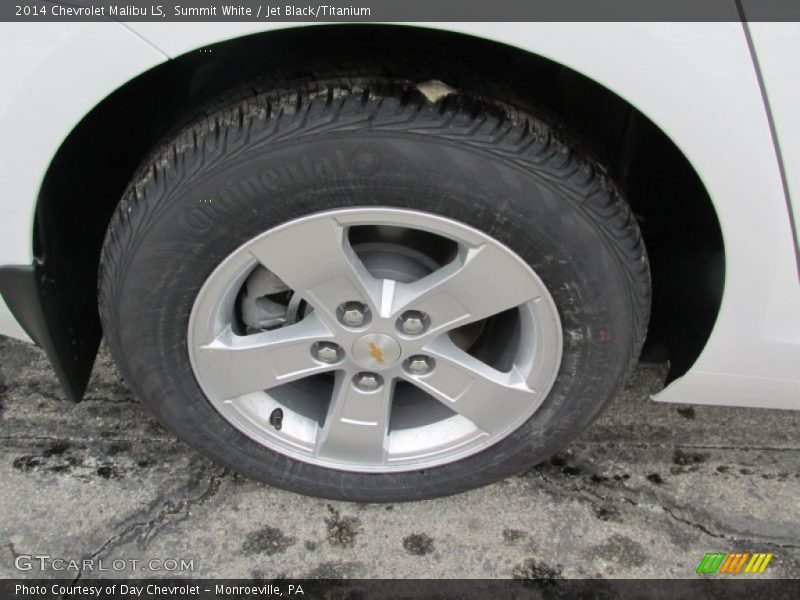 Summit White / Jet Black/Titanium 2014 Chevrolet Malibu LS