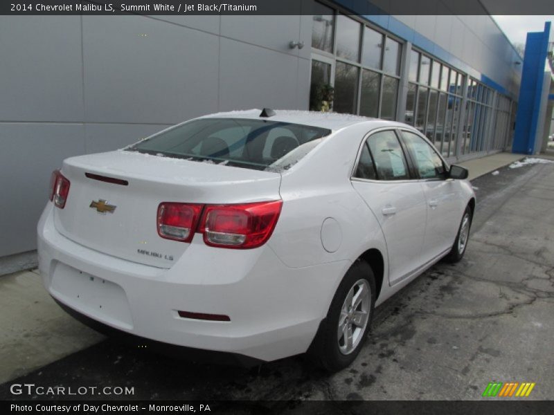 Summit White / Jet Black/Titanium 2014 Chevrolet Malibu LS