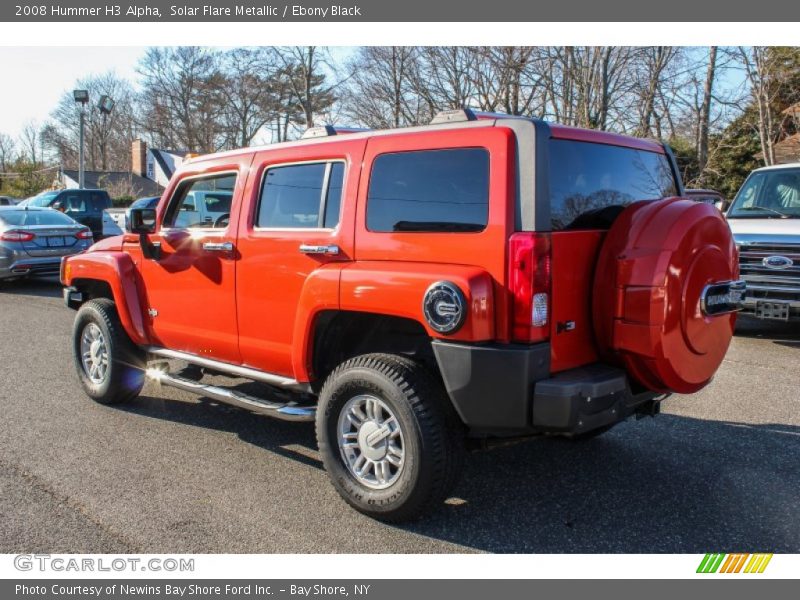 Solar Flare Metallic / Ebony Black 2008 Hummer H3 Alpha