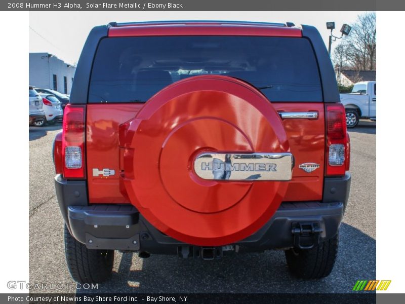Solar Flare Metallic / Ebony Black 2008 Hummer H3 Alpha
