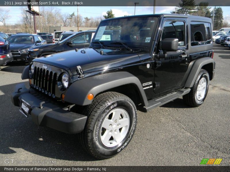 Black / Black 2011 Jeep Wrangler Sport S 4x4