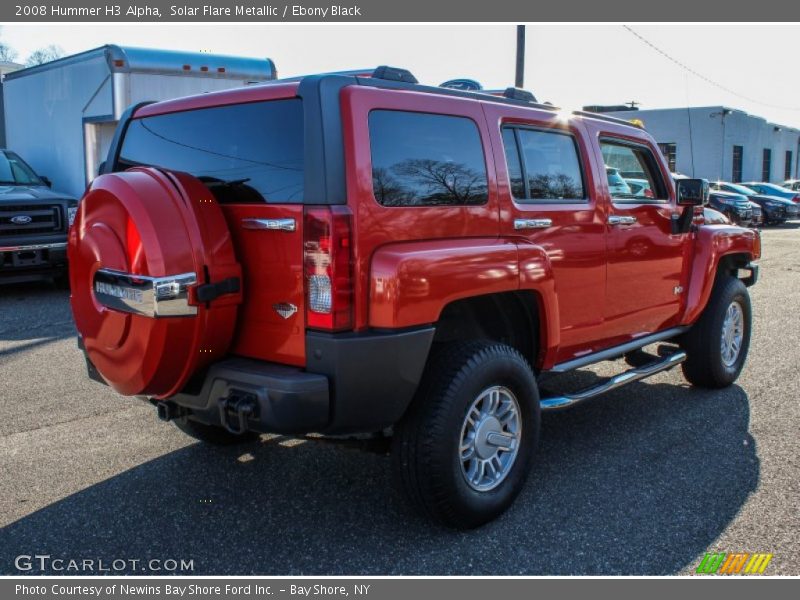 Solar Flare Metallic / Ebony Black 2008 Hummer H3 Alpha