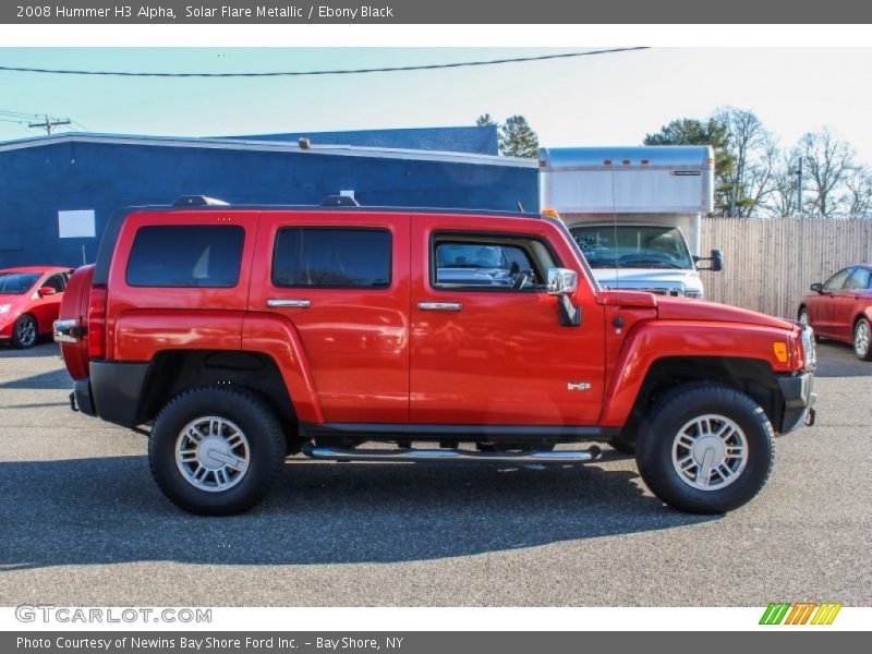 Solar Flare Metallic / Ebony Black 2008 Hummer H3 Alpha