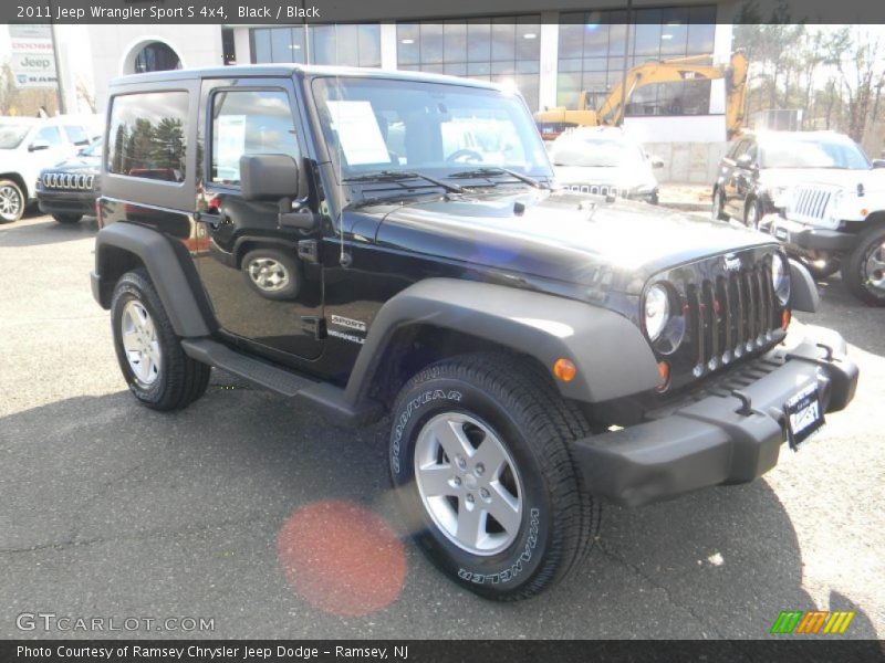 Black / Black 2011 Jeep Wrangler Sport S 4x4