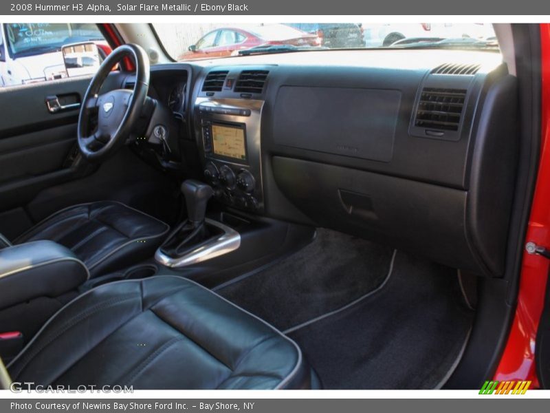 Solar Flare Metallic / Ebony Black 2008 Hummer H3 Alpha