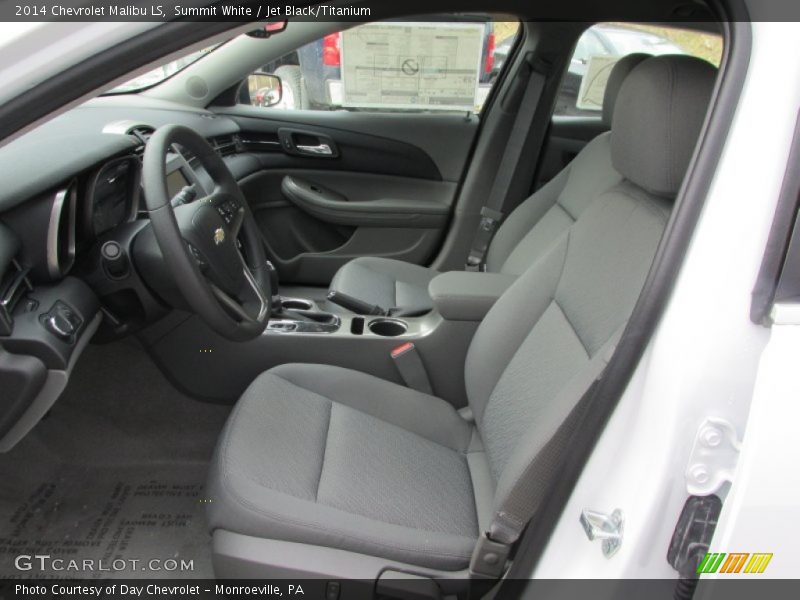Summit White / Jet Black/Titanium 2014 Chevrolet Malibu LS