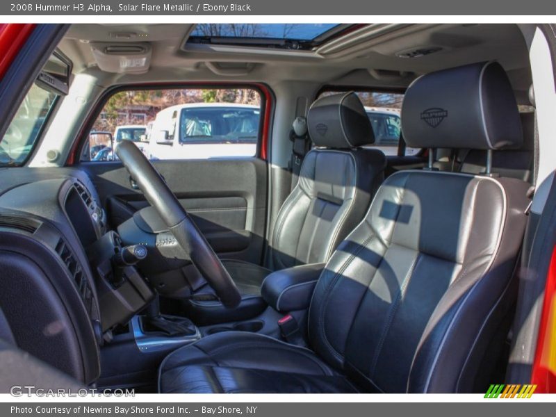 Solar Flare Metallic / Ebony Black 2008 Hummer H3 Alpha