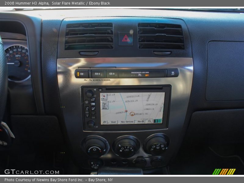 Solar Flare Metallic / Ebony Black 2008 Hummer H3 Alpha