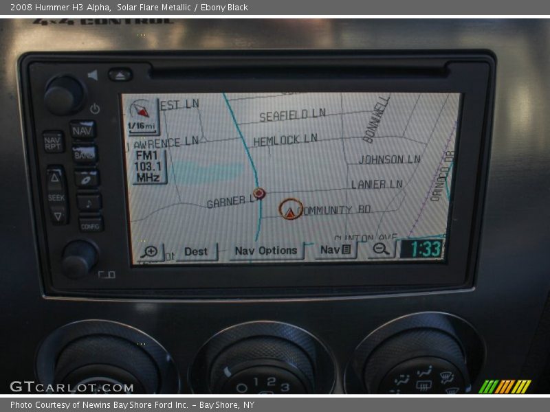 Solar Flare Metallic / Ebony Black 2008 Hummer H3 Alpha