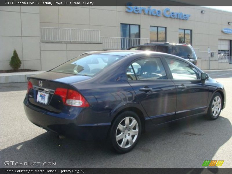 Royal Blue Pearl / Gray 2011 Honda Civic LX Sedan