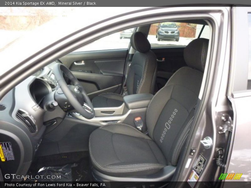 Front Seat of 2014 Sportage EX AWD