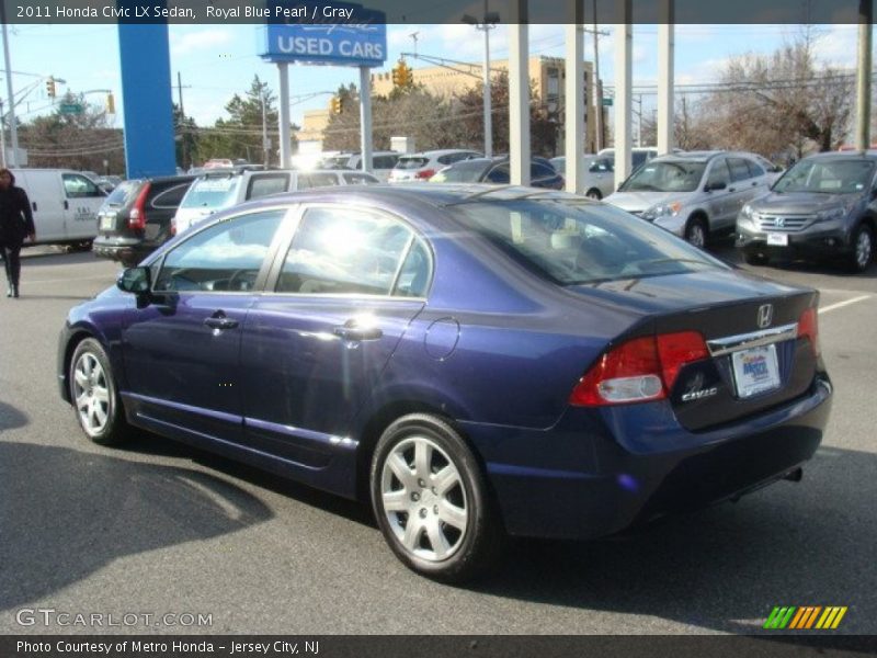 Royal Blue Pearl / Gray 2011 Honda Civic LX Sedan