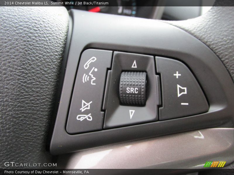 Summit White / Jet Black/Titanium 2014 Chevrolet Malibu LS