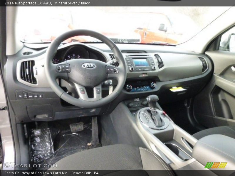 Black Interior - 2014 Sportage EX AWD 