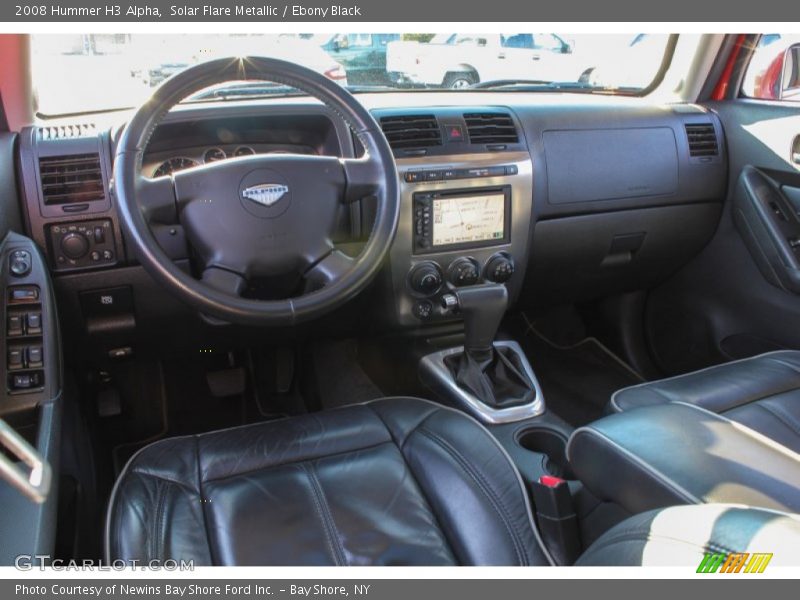 Solar Flare Metallic / Ebony Black 2008 Hummer H3 Alpha