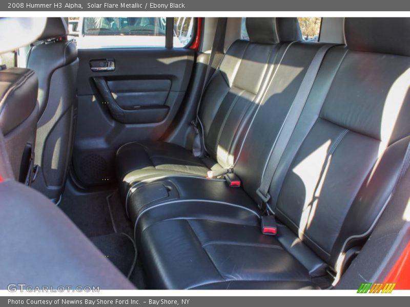 Solar Flare Metallic / Ebony Black 2008 Hummer H3 Alpha