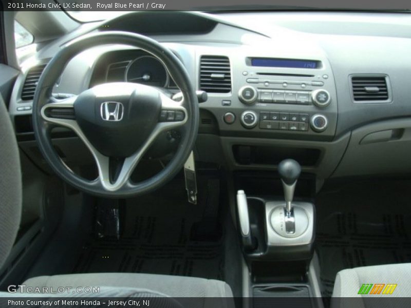 Royal Blue Pearl / Gray 2011 Honda Civic LX Sedan