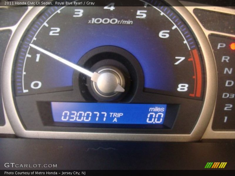 Royal Blue Pearl / Gray 2011 Honda Civic LX Sedan