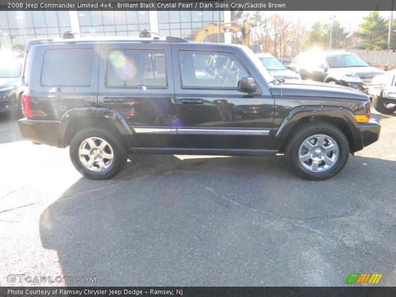 Brilliant Black Crystal Pearl / Dark Slate Gray/Saddle Brown 2008 Jeep Commander Limited 4x4