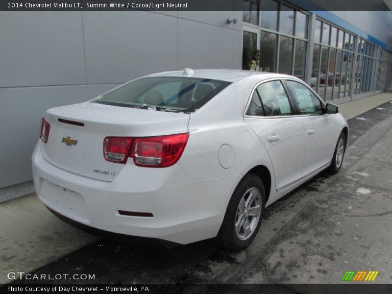 Summit White / Cocoa/Light Neutral 2014 Chevrolet Malibu LT