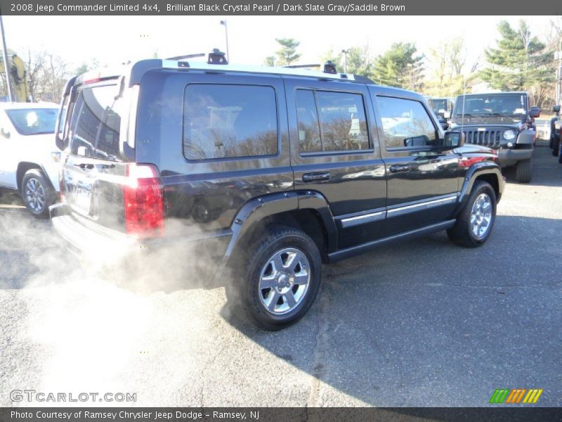 Brilliant Black Crystal Pearl / Dark Slate Gray/Saddle Brown 2008 Jeep Commander Limited 4x4