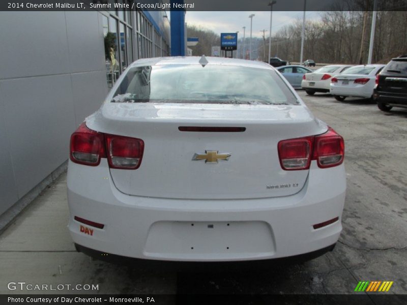 Summit White / Cocoa/Light Neutral 2014 Chevrolet Malibu LT