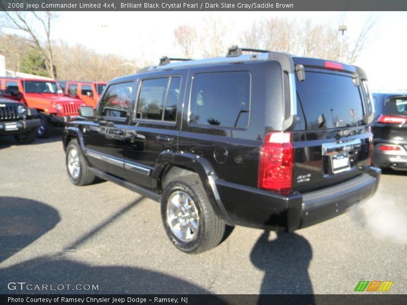 Brilliant Black Crystal Pearl / Dark Slate Gray/Saddle Brown 2008 Jeep Commander Limited 4x4