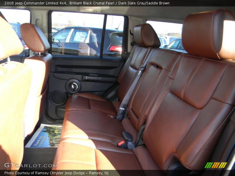 Brilliant Black Crystal Pearl / Dark Slate Gray/Saddle Brown 2008 Jeep Commander Limited 4x4