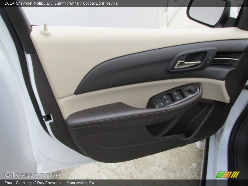 Summit White / Cocoa/Light Neutral 2014 Chevrolet Malibu LT