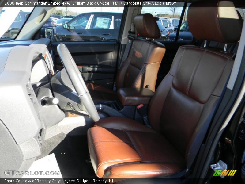 Brilliant Black Crystal Pearl / Dark Slate Gray/Saddle Brown 2008 Jeep Commander Limited 4x4